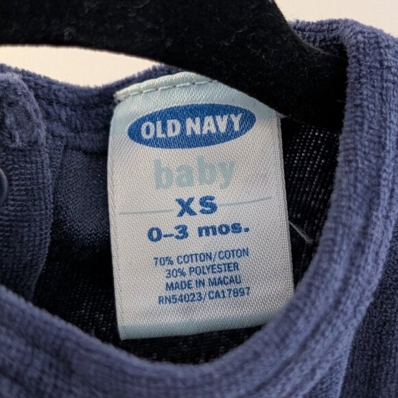 2/$20 💚 Vintage Y2K Old Navy Velour Romper | 0–3M - Picture 7 of 7
